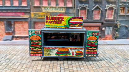 Kirmesbude "Burger Factory" Essen Foodtruck für Kirmes