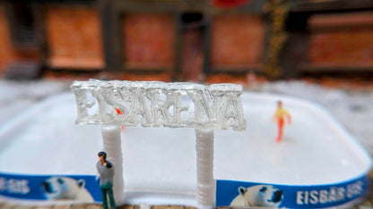 Eislaufbahn als Bausatz für Winter, Weihnachten inkl. Kasse