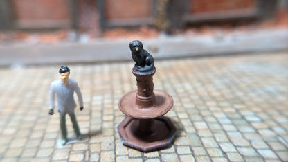 Greyfriars Bobby Scotland Bronze Statue H0 (1:87) aus Resin