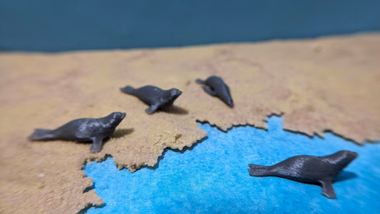 6x Robben Seehunde Hafendeko usw.