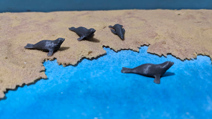 6x Robben Seehunde Hafendeko usw.