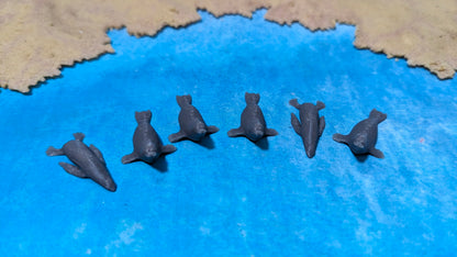 6x Robben Seehunde Hafendeko usw.