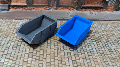 2 Schuttcontainer Container Set optional in Rostoptik oder unbemalt