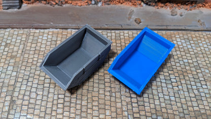 2 Schuttcontainer Container Set optional in Rostoptik oder unbemalt