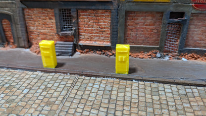 5x oder 10x gelbe Briefkästen für Stadtdeko
