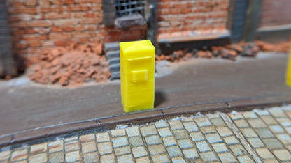 5x oder 10x gelbe Briefkästen für Stadtdeko