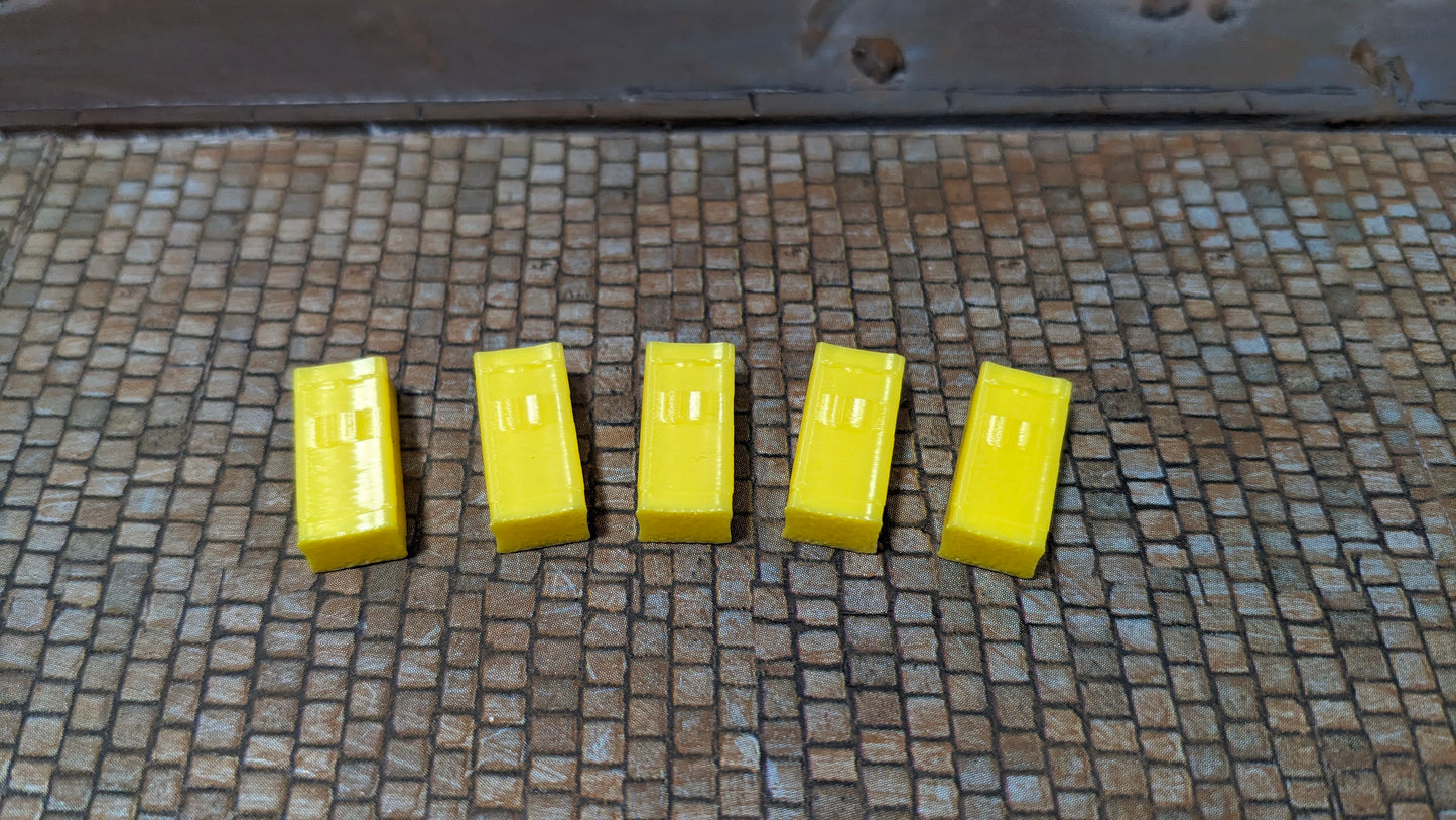 5x oder 10x gelbe Briefkästen für Stadtdeko