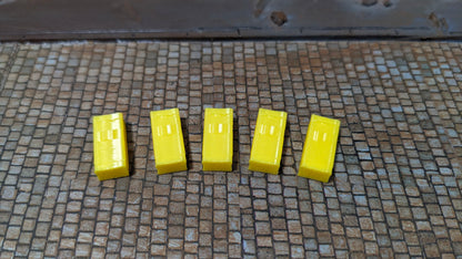 5x oder 10x gelbe Briefkästen für Stadtdeko
