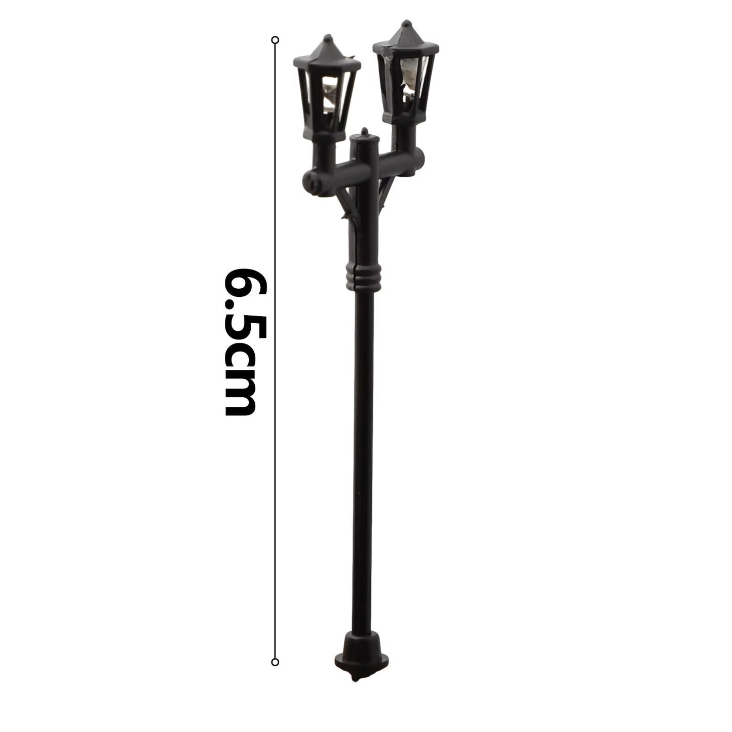 10 Stück Straßenlampen / Doppel Parklampen