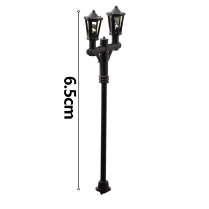 10 Stück Straßenlampen / Doppel Parklampen