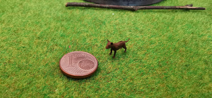 2x Bullterrier Pittbull aus Resin 1:87 (H0) - bemalt oder unbemalt