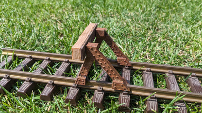 Prellbock mit Holzbohle (1:32) passend für Spur 1 ggf. rostig