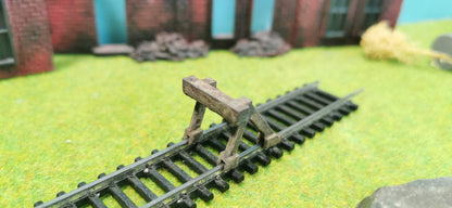 Prellbock (1:87) für Spur H0 Schienen ggf. rostig