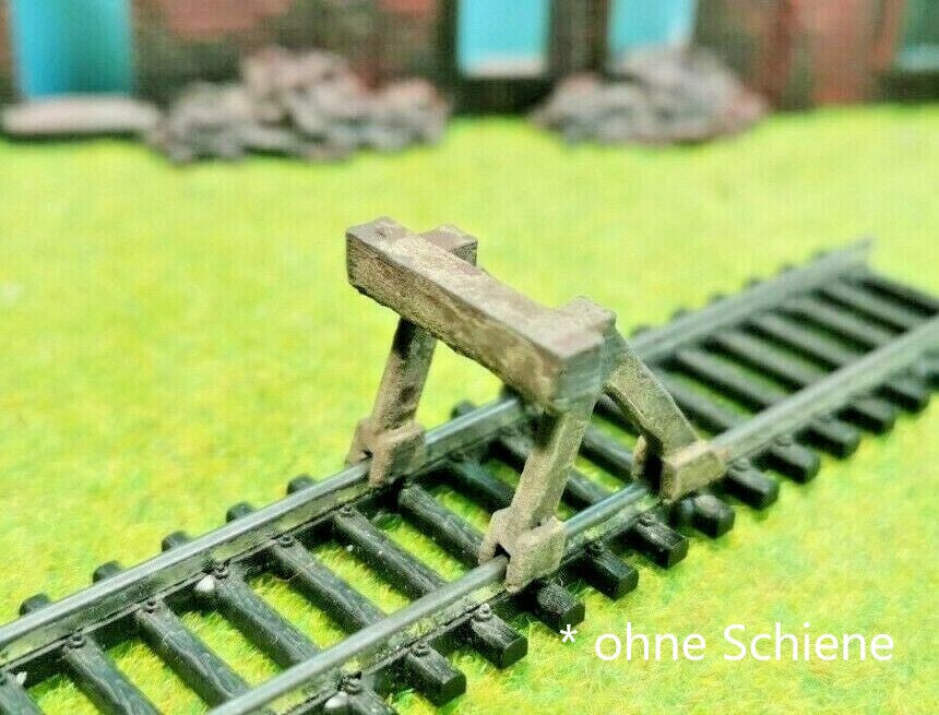 Prellbock (1:87) für Spur H0 Schienen ggf. rostig