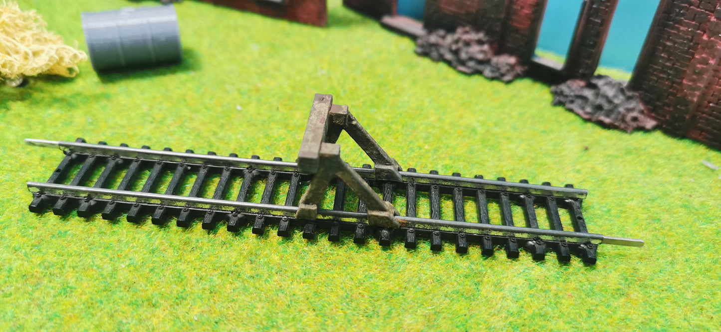 Prellbock (1:87) für Spur H0 Schienen ggf. rostig