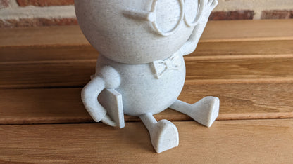 Harry Plant "Der Professor" lustiger Lehrer Blumentopf mit Brille