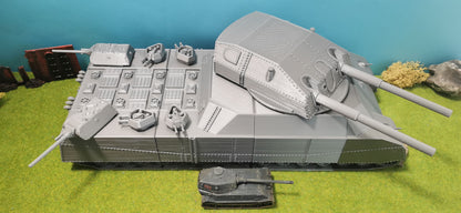 Landkreuzer P. 1000 "Ratte" gigantischer deutscher Prototyp Panzer