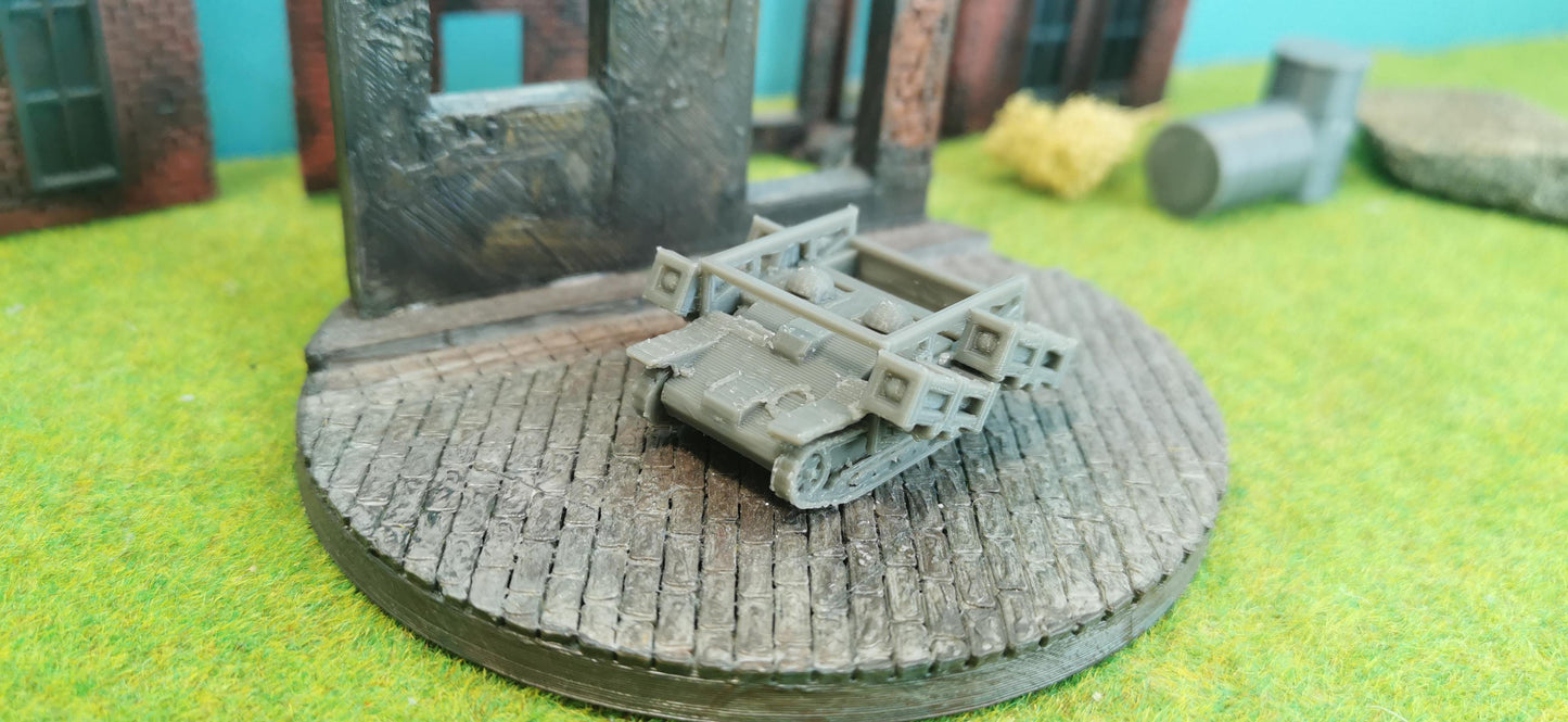 Selbstfahrlafette mit Wurfrahmen Infanterie Schlepper UE(f)