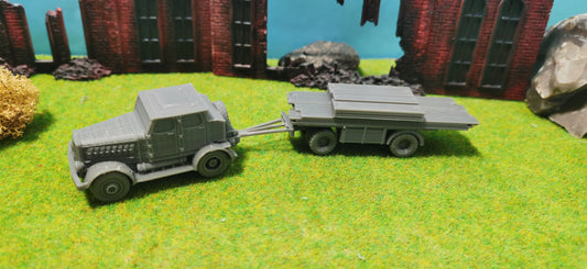 Hanomag SS-100 Wehrmachtstraktor + Rampenwagen PF-12