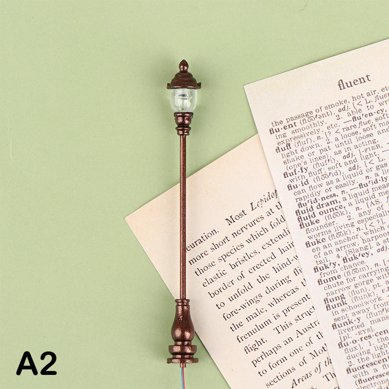 5x LED Parklampen "Kupfer" Parkleuchten 3V Höhe ca. 4,7cm für H0 TT N