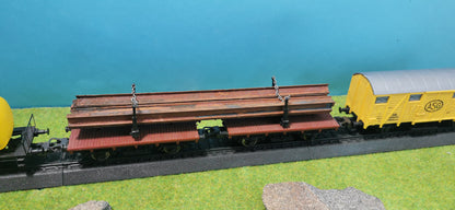 10x Ladegut Industrie Stahlträger / Schienen - optional rostig bemalt