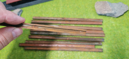 10x Ladegut Industrie Stahlträger / Schienen - optional rostig bemalt