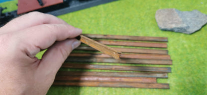 10x Ladegut Industrie Stahlträger / Schienen - optional rostig bemalt