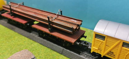 10x Ladegut Industrie Stahlträger / Schienen - optional rostig bemalt