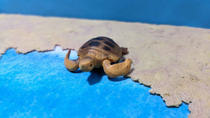 Wasser Schildkröte Modell Tier für Zoo Diorama 1:35 / 1:32 (Spur 1) - bemalt