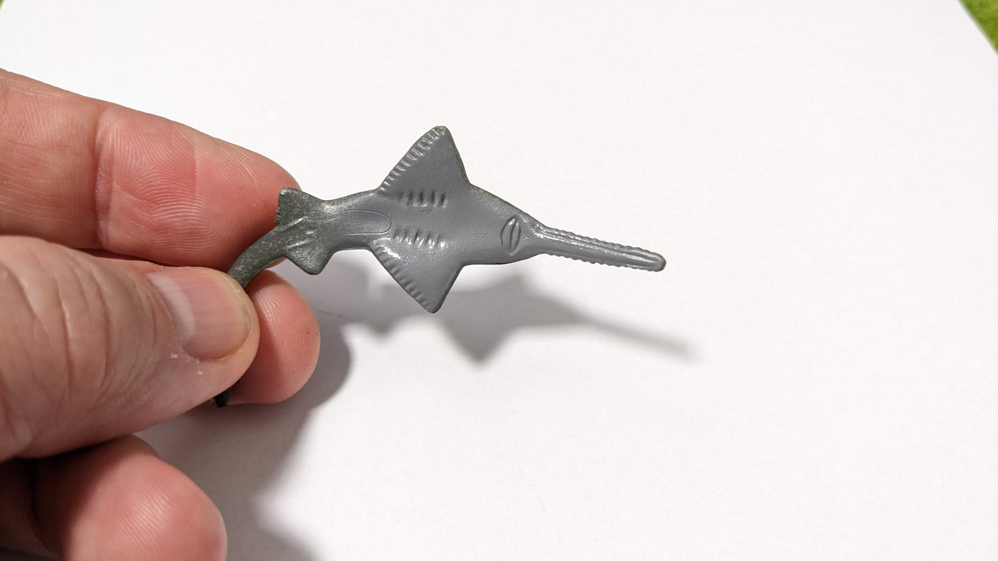 Schwertfisch Wasser Modell Tier für Zoo Diorama 1:35 / 1:32 (Spur 1) - bemalt