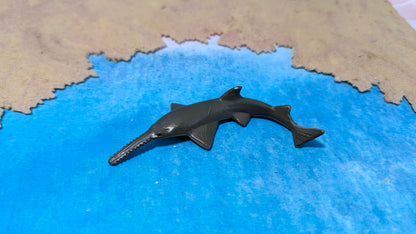 Schwertfisch Wasser Modell Tier für Zoo Diorama 1:35 / 1:32 (Spur 1) - bemalt