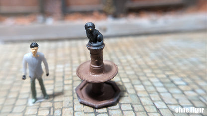 Greyfriars Bobby Scotland Bronze Statue H0 (1:87) aus Resin