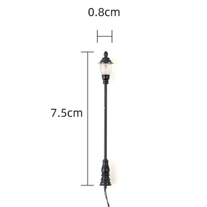 5x LED Parklampen "Kupfer" Parkleuchten 3V Höhe ca. 4,7cm für H0 TT N