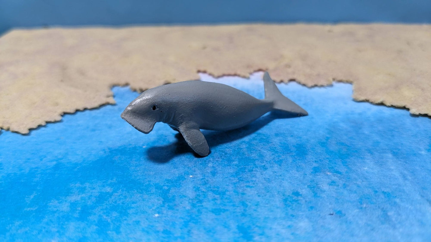 Seekuh Manati Modell Tier für Zoo Diorama 1:35 / 1:32 (Spur 1) oder 1:87 - bemalt