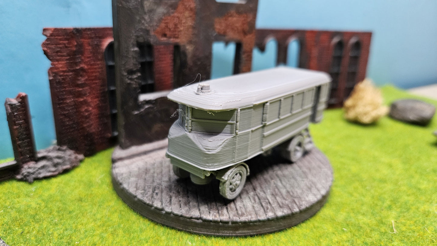 Sentinel Steam Bus WW1 dampfbetriebenes Nutzfahrzeug