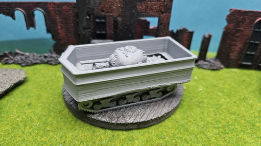 Sherman "DD" Duplex Drive mit aufgeklapptem Schwimmkörper