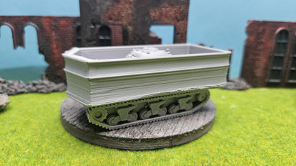 Sherman "DD" Duplex Drive mit aufgeklapptem Schwimmkörper