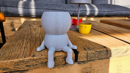 Harry Plant "Sittin On" lustiger sitzender Blumentopf - ideal fürs Regal