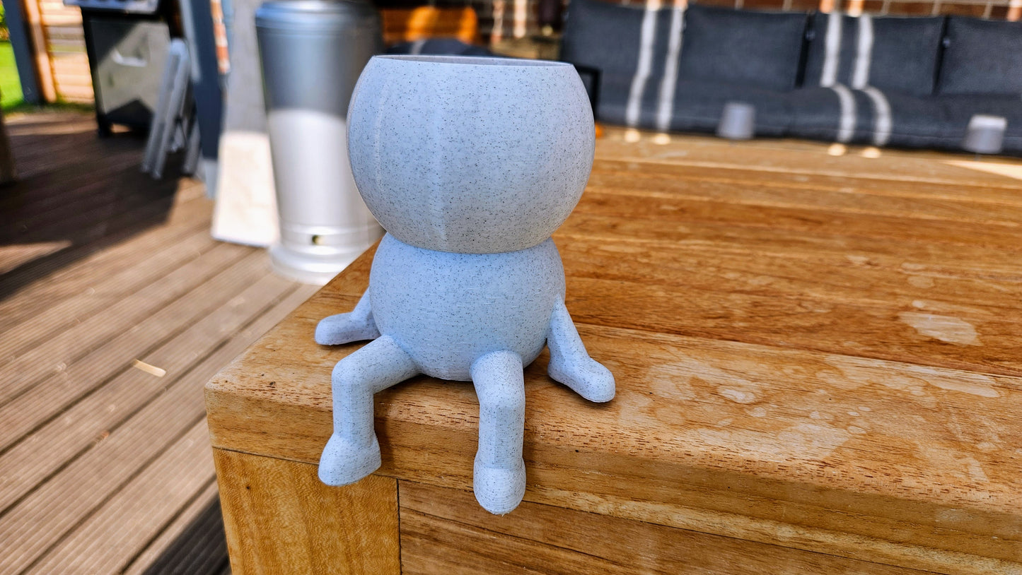 Harry Plant "Sittin On" lustiger sitzender Blumentopf - ideal fürs Regal