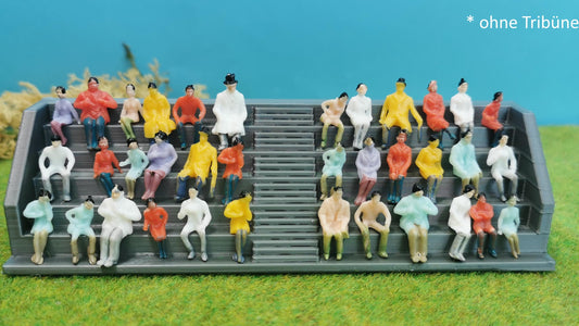 100x Figuren passend für 1:87 Spur H0 – nur sitzende – fertig bemalt