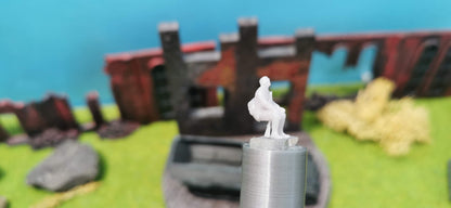 7x Resin Figuren "sitzende Deutsche Soldaten 2" der Wehrmacht WW2