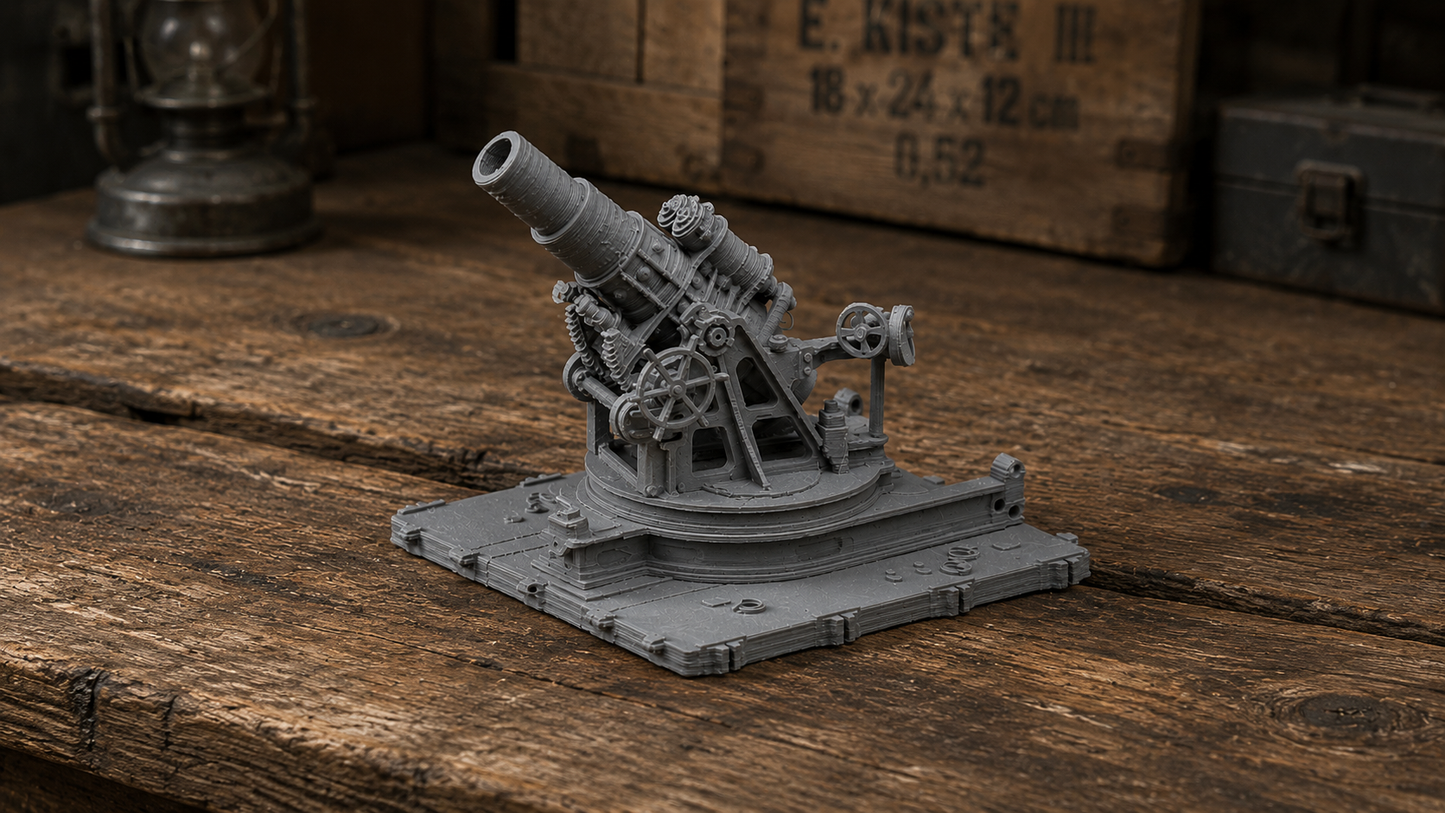 Tschechischer Sk. 305mm Mörser WW1 WW2 Belagerungsgeschütz