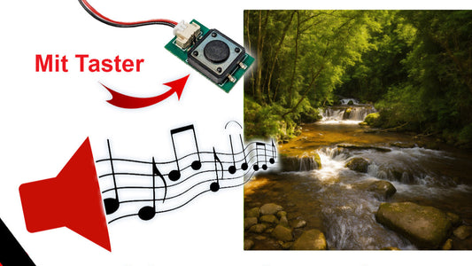 Soundmodul "Bachrauschen" mit Lautsprecher + Taster