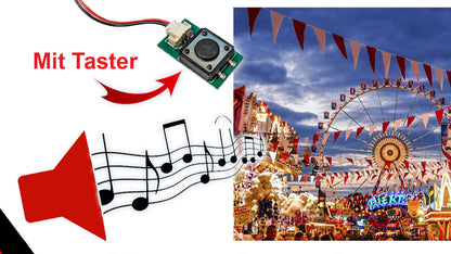 Soundmodul "Kirmes" mit Lautsprecher + Taster