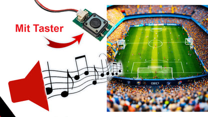 Soundmodul "Fussball Stadion" mit Lautsprecher + Taster