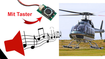 Soundmodul "Hubschrauber" mit Lautsprecher + Taster