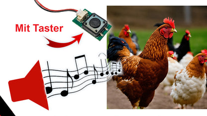 Soundmodul "Hühnerstall" mit Lautsprecher + Taster