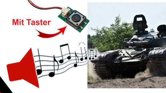 Soundmodul "Modern War" mit Lautsprecher + Taster