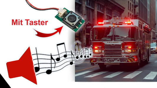 Soundmodul "US Fire Trucks" mit Lautsprecher + Taster