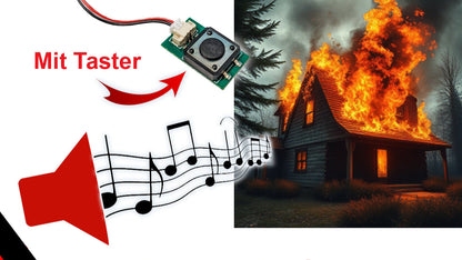 Soundmodul "Großes Feuer" mit Lautsprecher + Taster